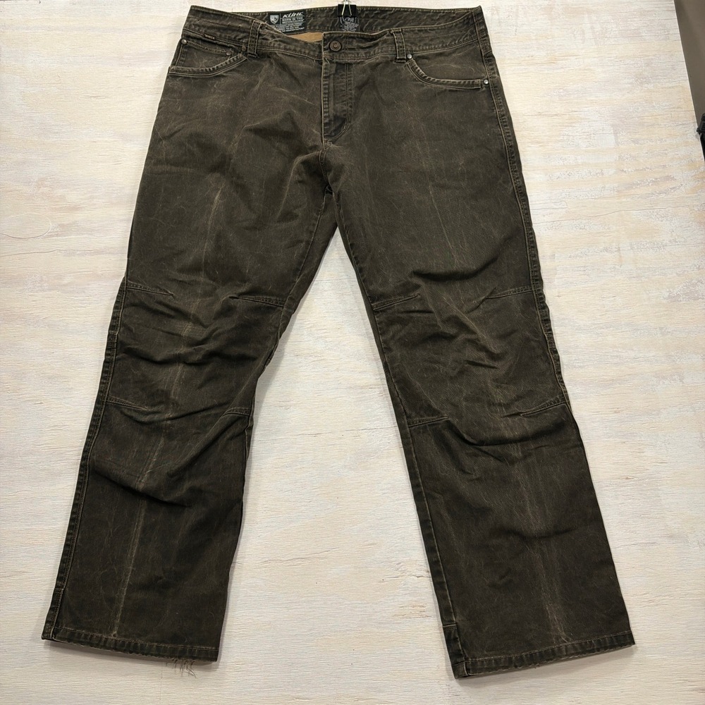 Kuhl Pants Rydr 40x30 Vintage Patina Dye Articulated Knee Brown Mens